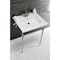 Fauceture Continental 25"x22" Ceramic Vanity Top W/ Integrated Basin 3H, White LBT25227W34 - alternate 3